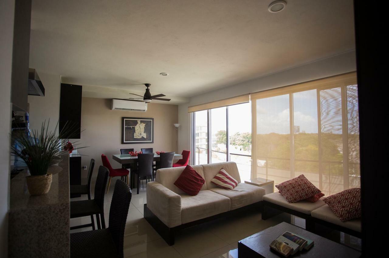 3Br Apt With Pool Cancún Exteriör bild