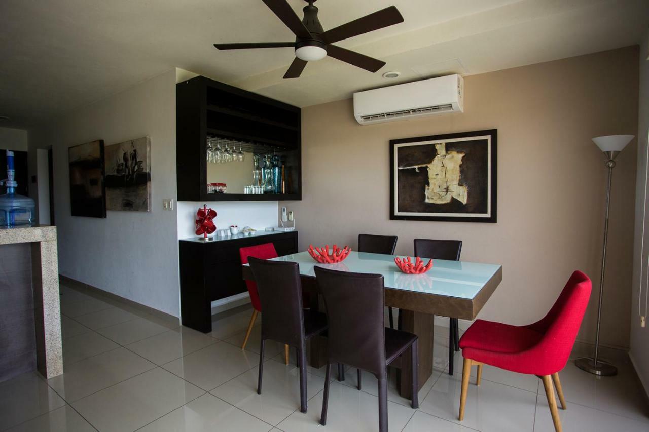 3Br Apt With Pool Cancún Exteriör bild